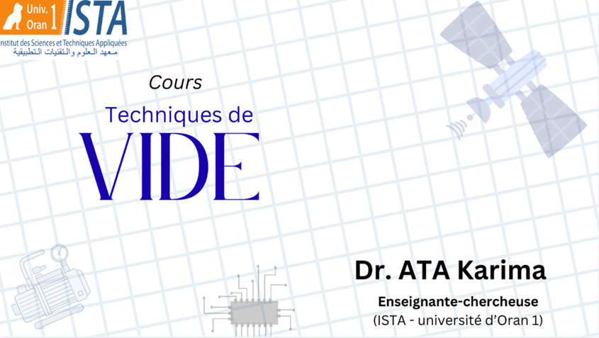 Techniques de vide TDV413